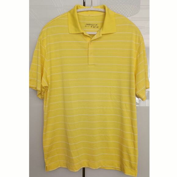 Nike BUNDLE (3) Dri-FIT golf polos. Size Medium Color green yellow and Navy - Picture 3 of 12
